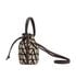 Mini Vlog Signature Bucket Bag, £750, Handbags, Brown, Canvas, Bottom view